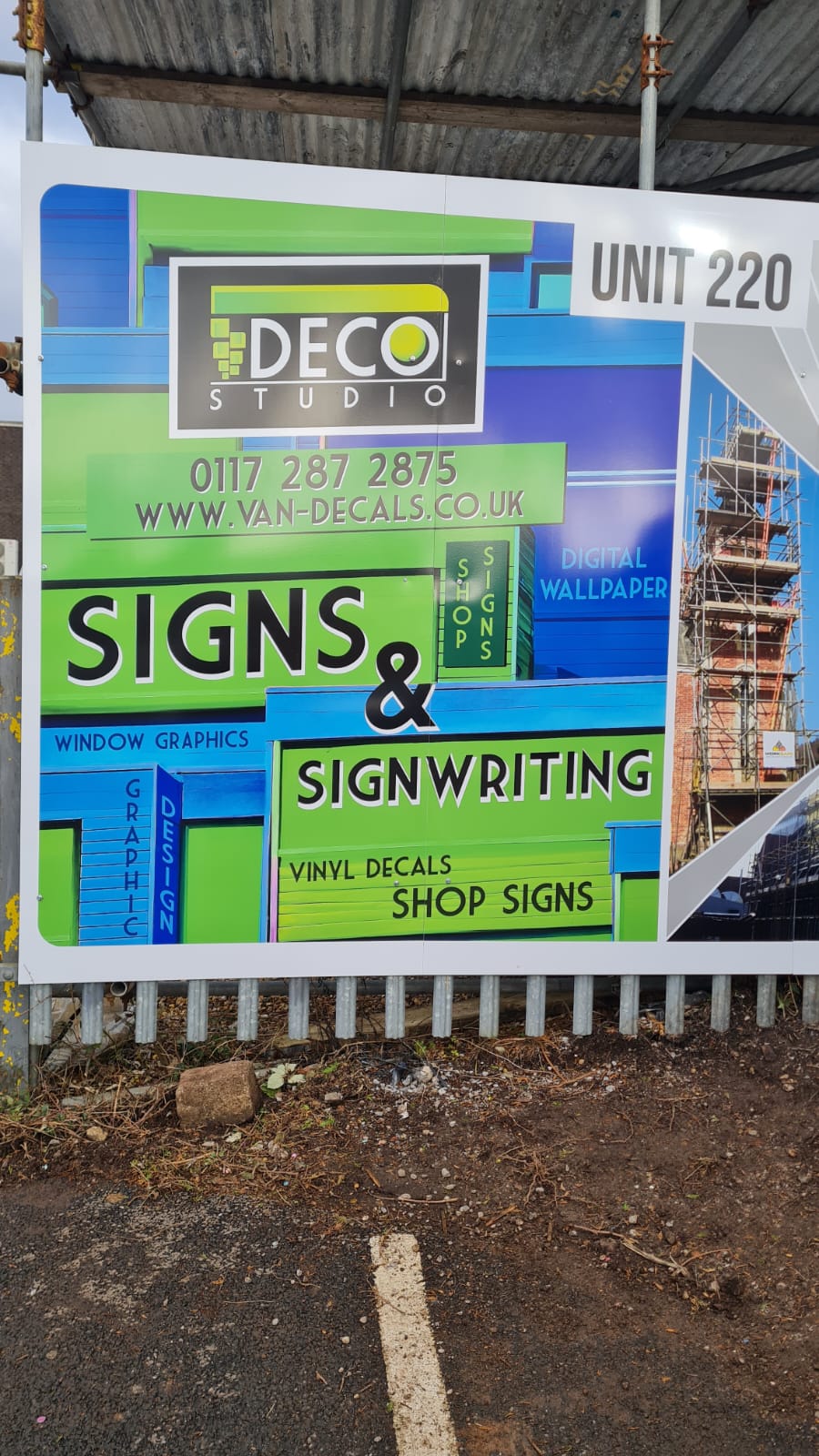 Bristol signwriting install by Van Decals