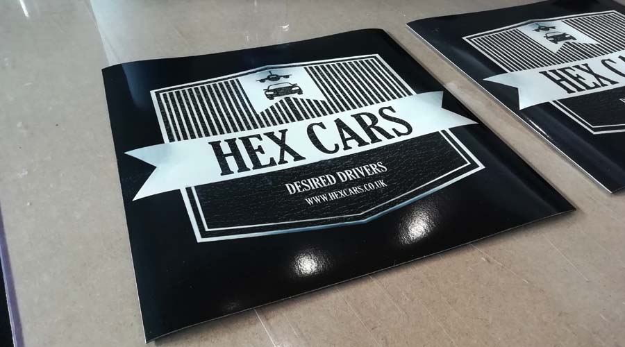 professional magnetic car signs for hex cars | Deco Studio